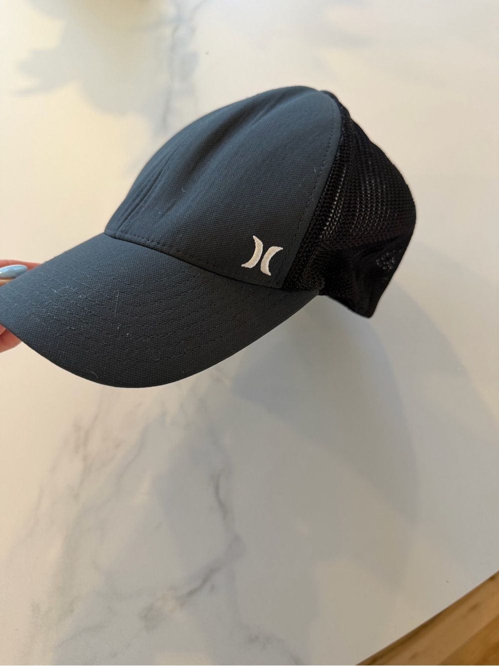 Hurley Dark Gray and Black Mesh Baseball Cap